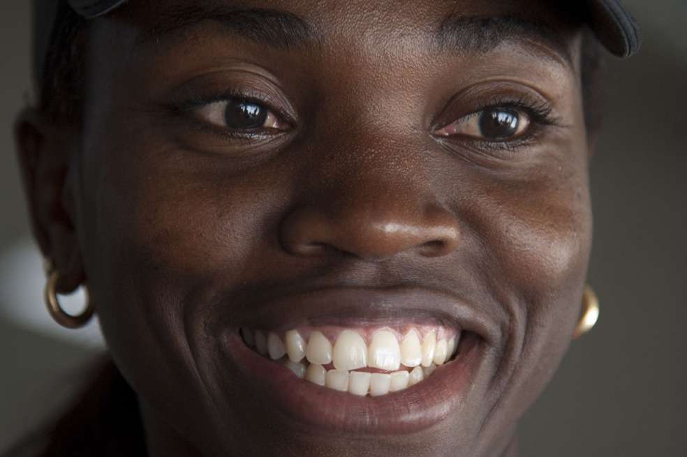 Caterine Ibargüen, atleta colombiana. / AFP