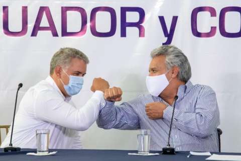 Colombia y Ecuador destacan avances en obras fronterizas que interconectarán a ambos países