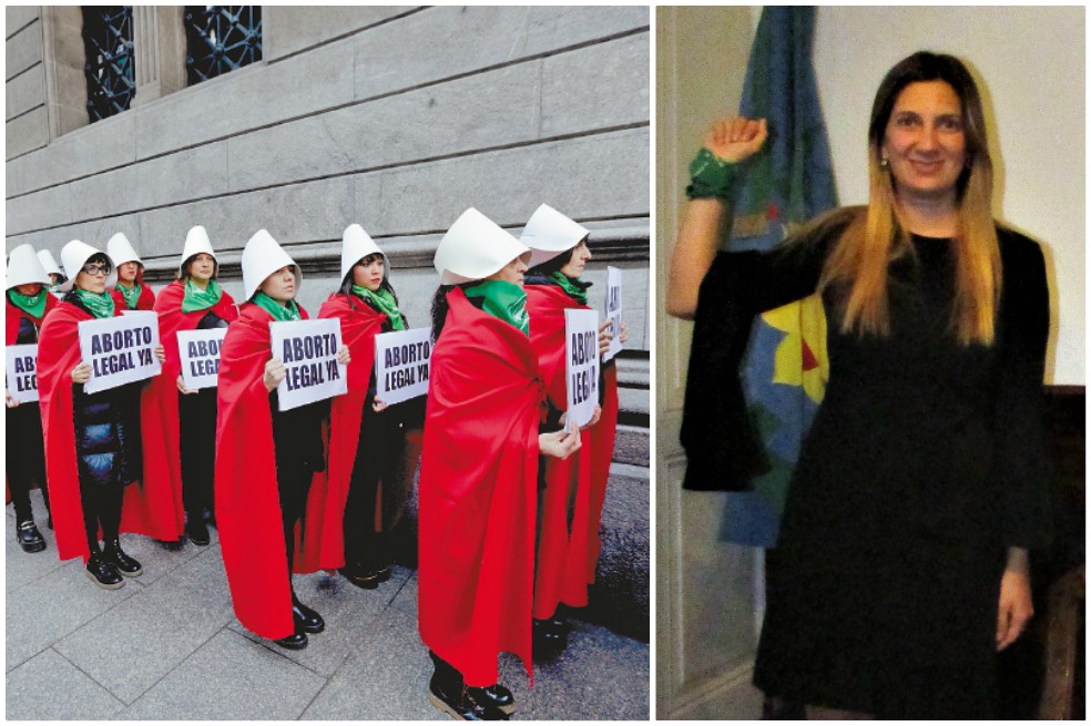 Mujeres a favor de la despenalización del aborto marchan en Buenos Aires / Silvia Lospennato, diputada de Argentina.