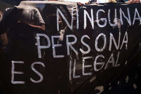 Protesta de migrantes tras visita de Manuel López Obrador a la frontera
