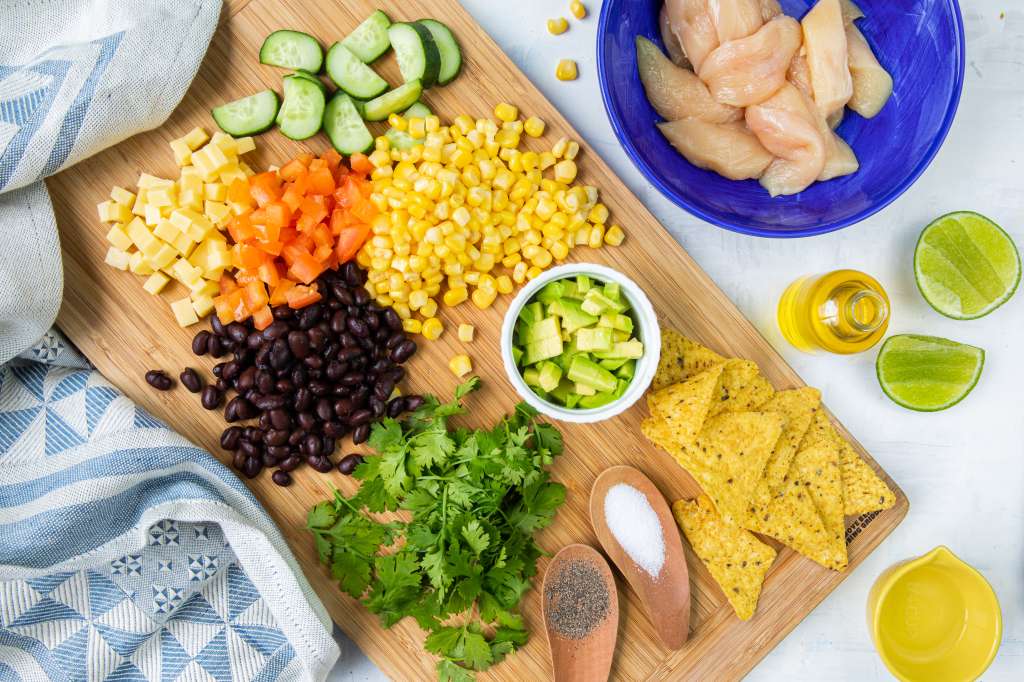 Ingredientes ensalada mexicana