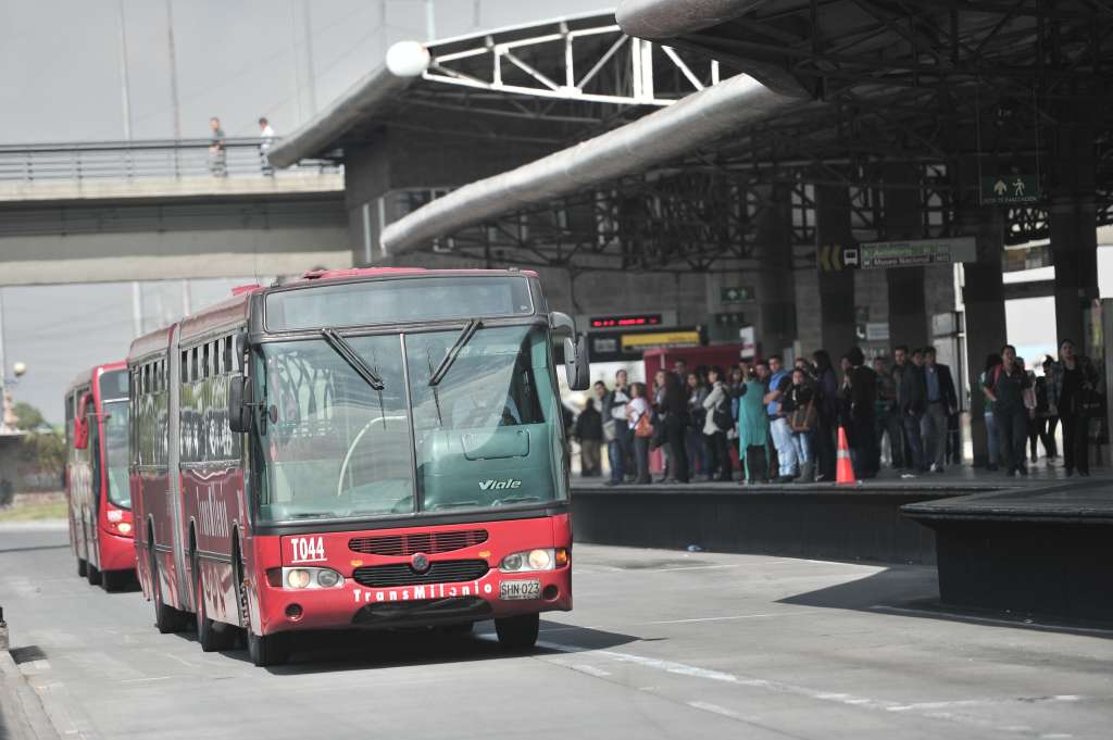 Estación Banderas de Transmilenio, ubicada en la localidad de Kennedy.