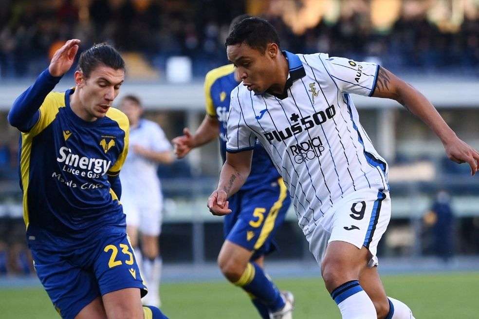 Luis Fernando Muriel fue títular en el partido de Atalanta.