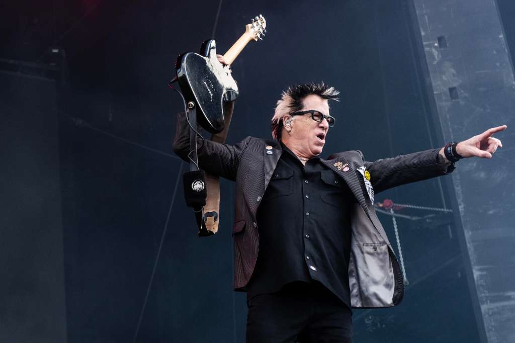 Copenhagen (Denmark), 19/06/2024.- Kevin 'Noodles' Wasserman of US punk-rock band The Offspring performs at the Copenhell rock and metal festival on Refshaleoeen peninsula in the harbor of Copenhagen, Denmark, 19 June 2024. The festival runs from 19 to 22 June. (Dinamarca, Copenhague) EFE/EPA/Helle Arensbak DENMARK OUT