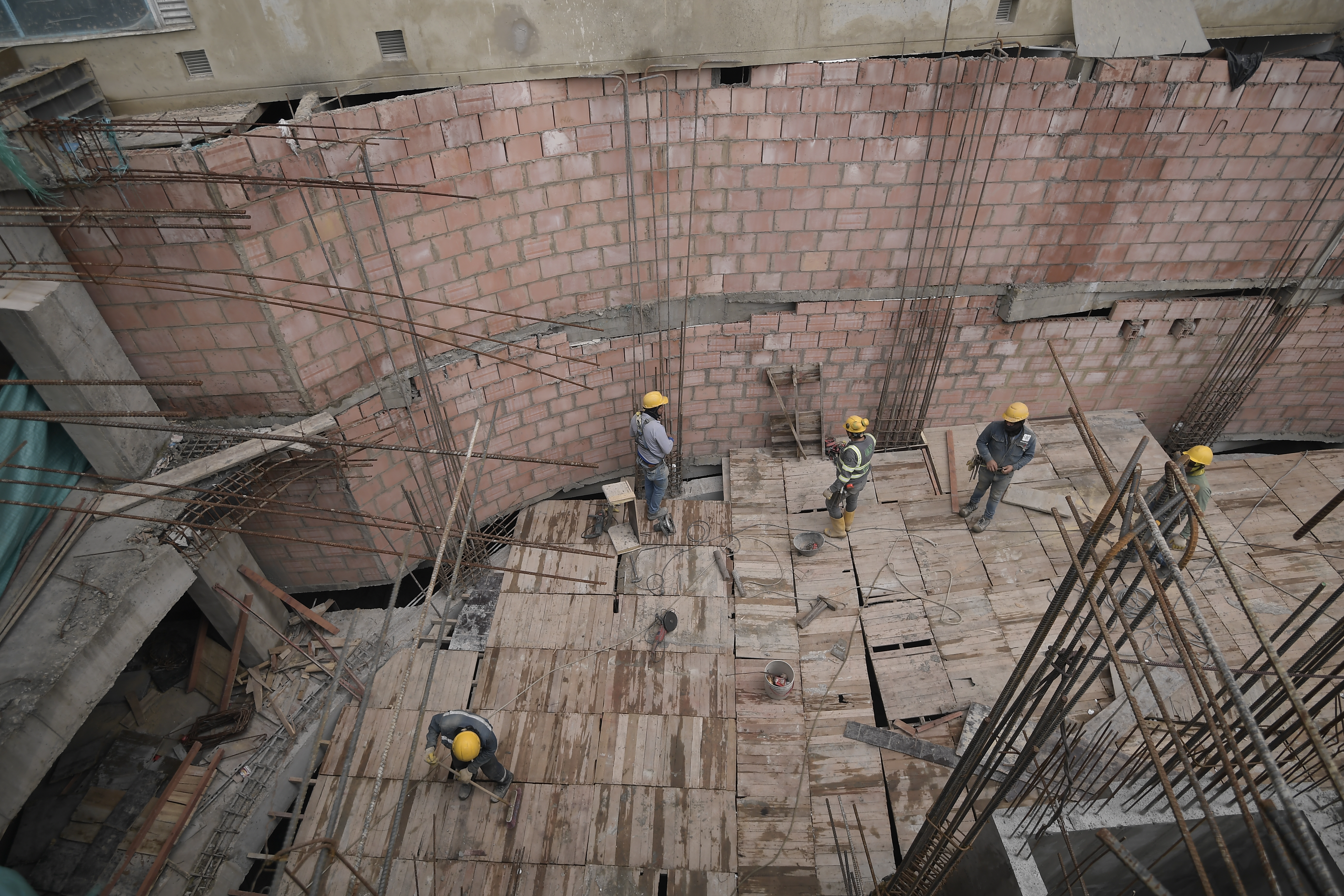 Obras de construcción de este edificio ubicado en la calle 26 con carrera 30, en Bogotá.