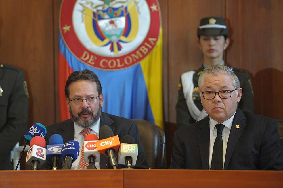 El presidente y vicepresidente de la Corte Suprema de Justicia, Rigoberto Echeverri y José Luis Barceló, respectivamente. /Foto: Cristian Garavito-El Espectador