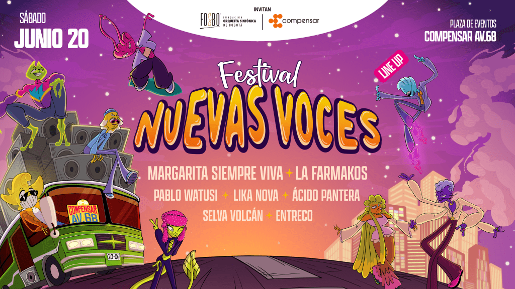 Este es el cartel oficial del Festival Nuevas Voces 2026.