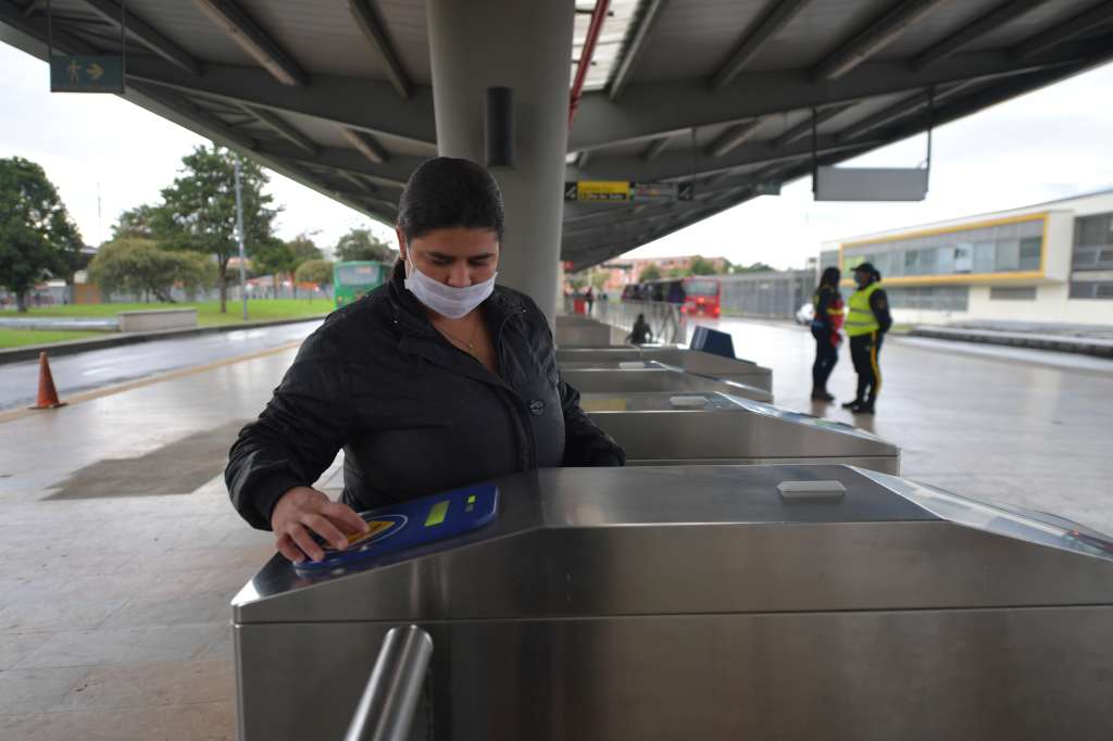 Aspectos de este portal de TransMilenio durante la pandemia del coronavirus covid – 19
