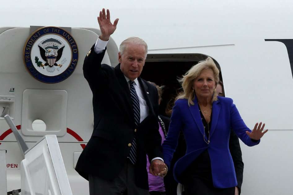 Biden a su llegada a Colombia