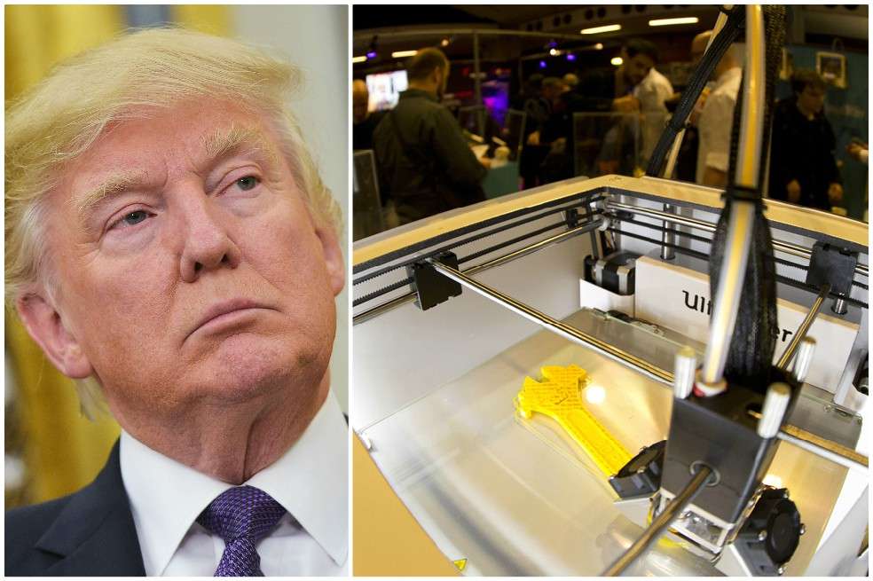 Donald Trump expresó este martes su preocupación ante la medida que permite la impresión de armas 3D. / Fotomontaje AFP