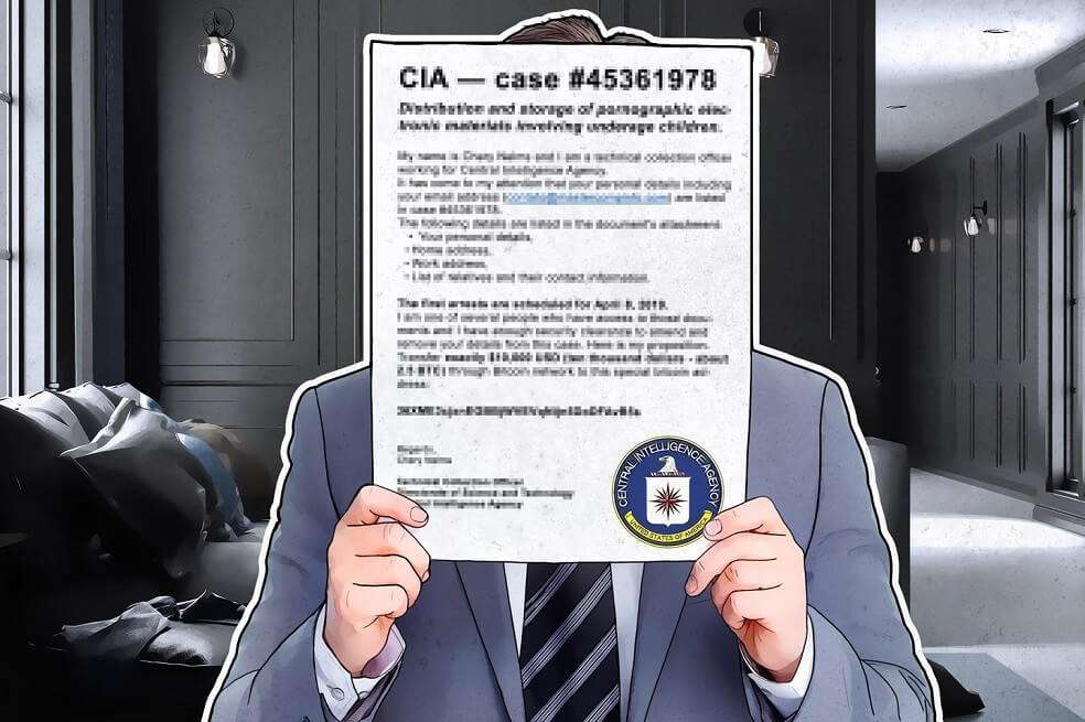 En el falso comunicado de la CIA se le informa a la víctima que tiene poco tiempo para consignar el dinero a cambio de borrar su presunto actuar delictivo y, así, librarse de la captura. / Cortesía Kaspersky