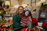 A este perro con cáncer le cumplieron su último deseo: pasar Navidad con su familia