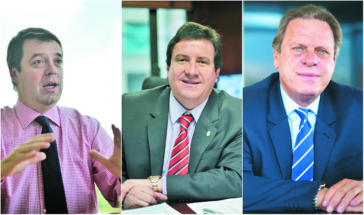 Gustavo Serpa (izq.), César Pastrana y Ramón Jesurún (der.). / El Espectador