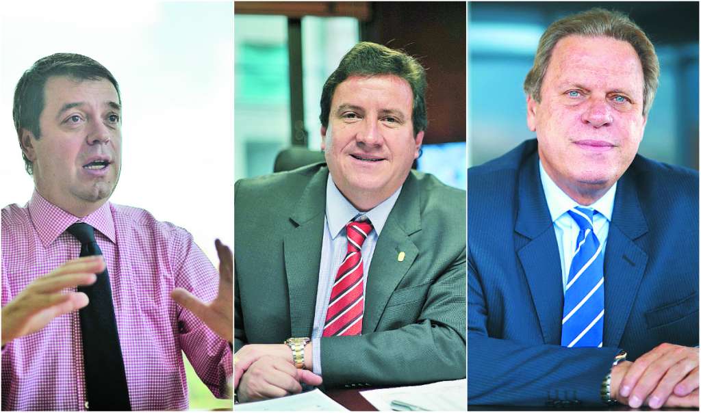 Gustavo Serpa (izq.), César Pastrana y Ramón Jesurún (der.). / El Espectador