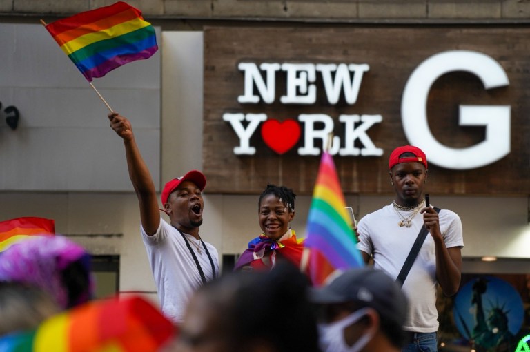 La Marcha de Liberación Queer en Nueva York, una celebración alternativa del orgullo, libre de policías y patrocinadores corporativos.