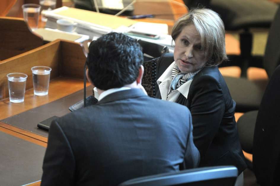 Morelli durante la audiencia en la que la Fiscalía la acusó ante la Corte Suprema de Justicia. /Foto: Óscar Pérez – El Espectador