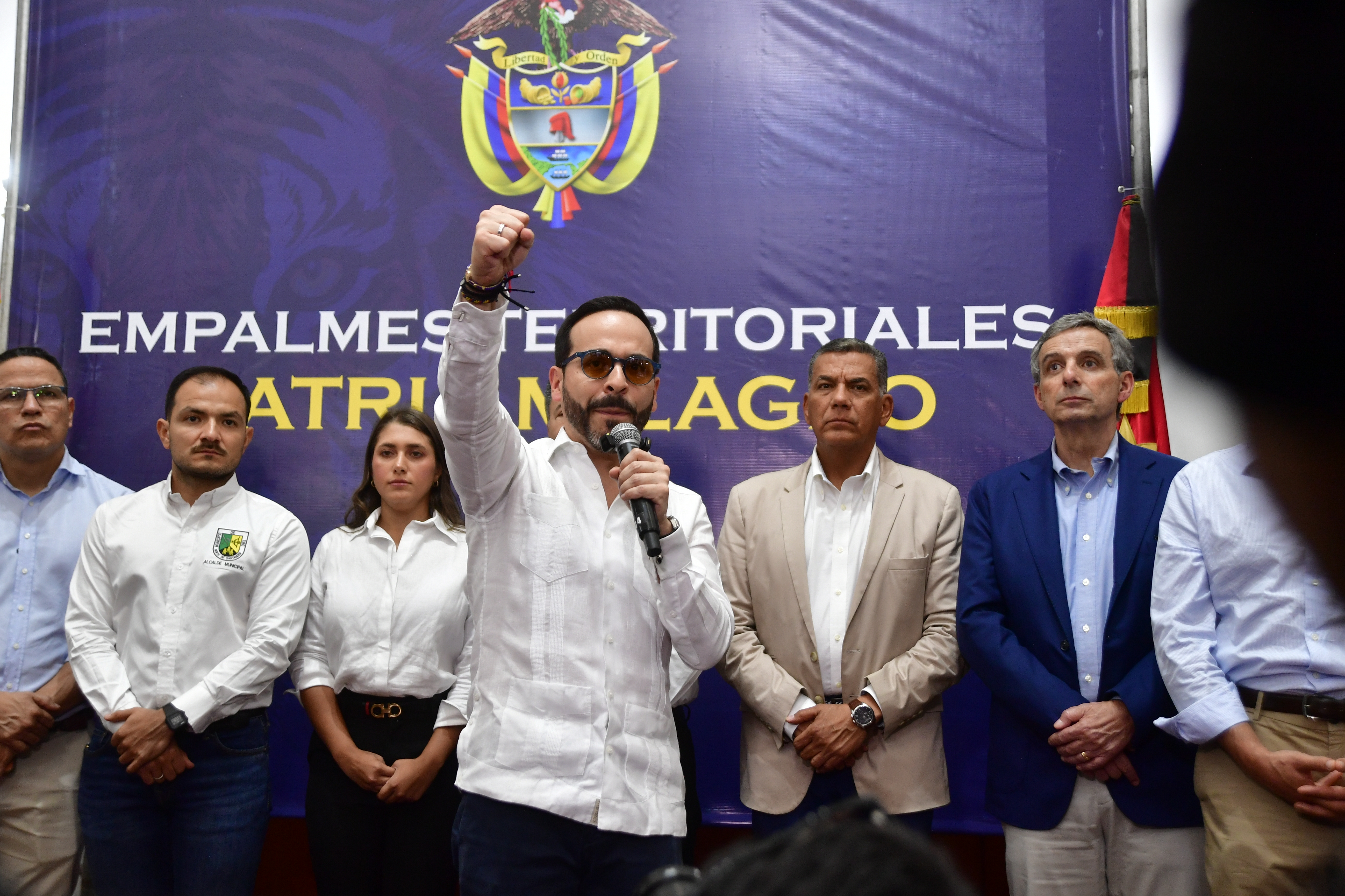 Presidente electo de Colombia durante la reunión con integrantes de su gabinete de Gobierno y autoridades locales en la ciudad de Cúcuta