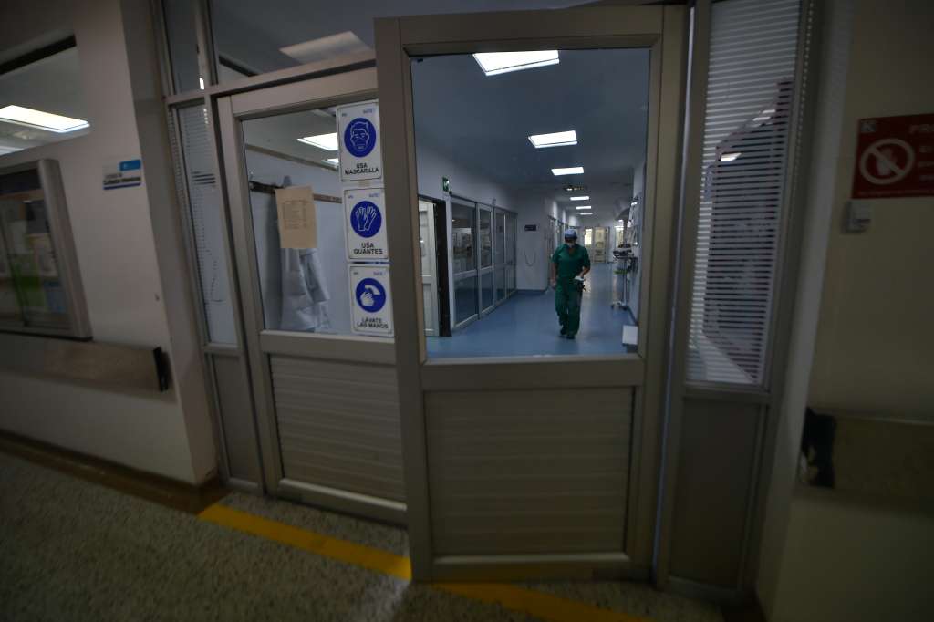 Hospital de campaña en la localidad de Kennedy en Bogotá