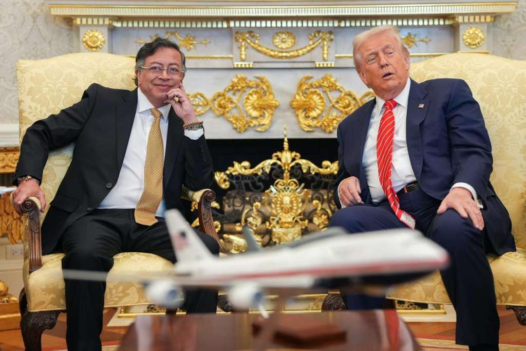Así avanza la cita entre los presidentes Gustavo Petro y Donald Trump.