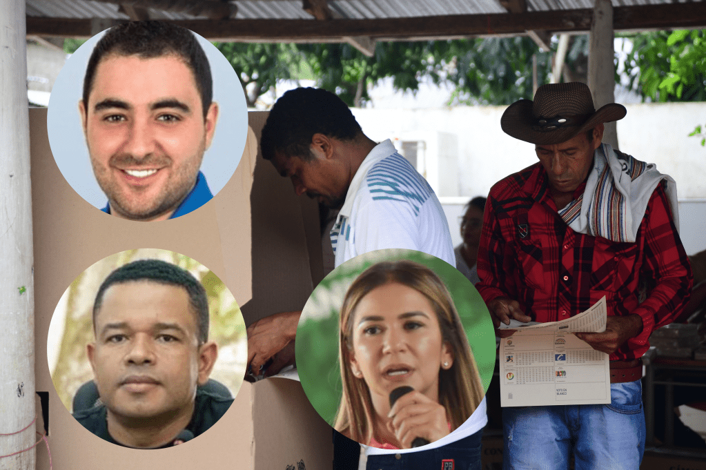 Yamil Arana, Yahir Acuña y Elvia Milena Sanjuan.