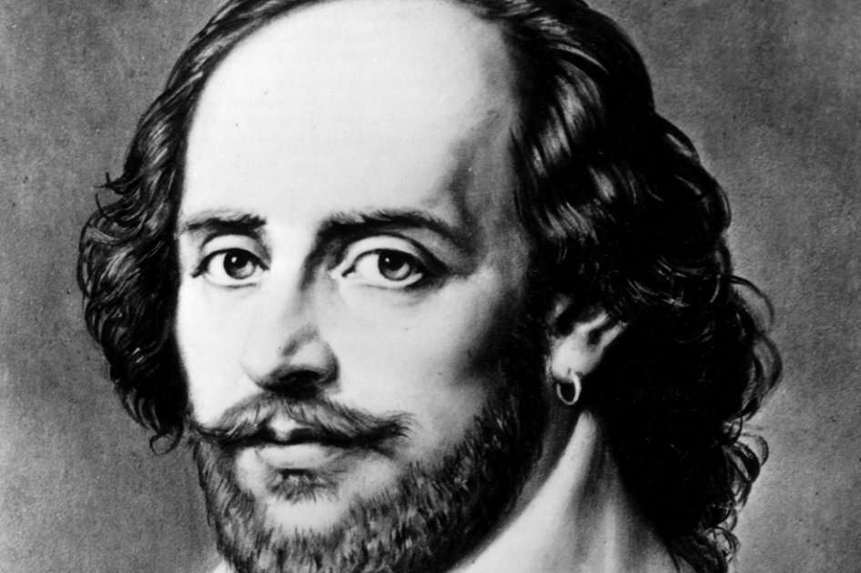 Retrato del grabado del escritor ingles, William Shakespeare.