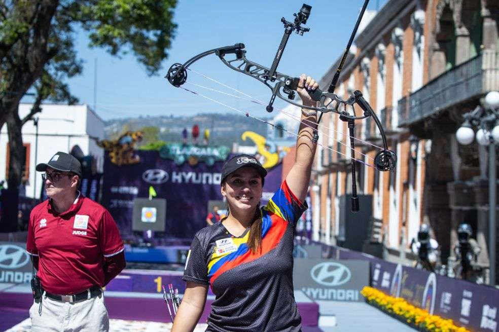 Sara López, tras su campeonato en la Copa Mundo.
