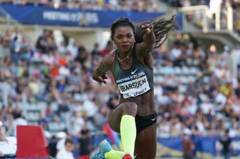Caterine Ibargüen ganó la parada de la Liga de Diamante en Rabat