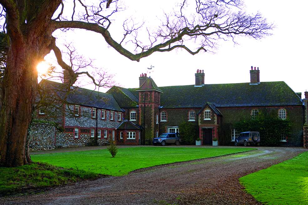 EN esta mansión en Norfolk se vería clandestinamente el príncipe William con su amante Rose Hanbury