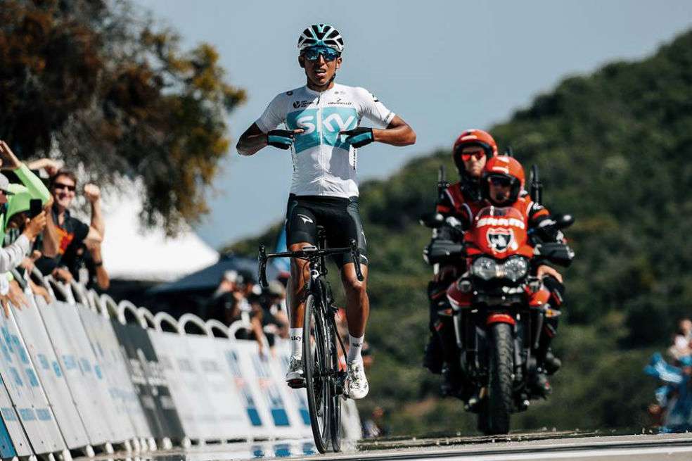 Egan Bernal, ciclista del equipo Sky / AFP