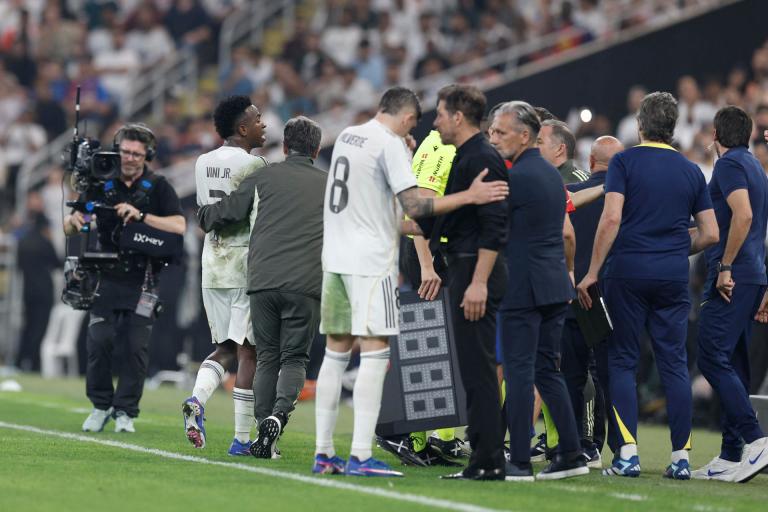 En video: así fue el cruce picante entre Vinícius Jr. y Diego Simeone. “Te van a echar”