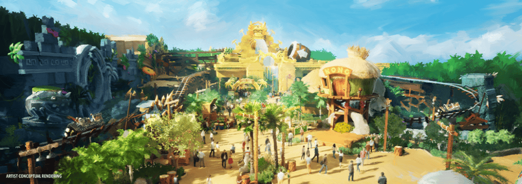Los visitantes pueden adentrarse en los mundos de los queridos personajes de Nintendo mientras exploran SUPER NINTENDO WORLD con Mario, Luigi, la Princesa Peach, Toad, y – por primera vez en EE.UU. – Donkey Kong.