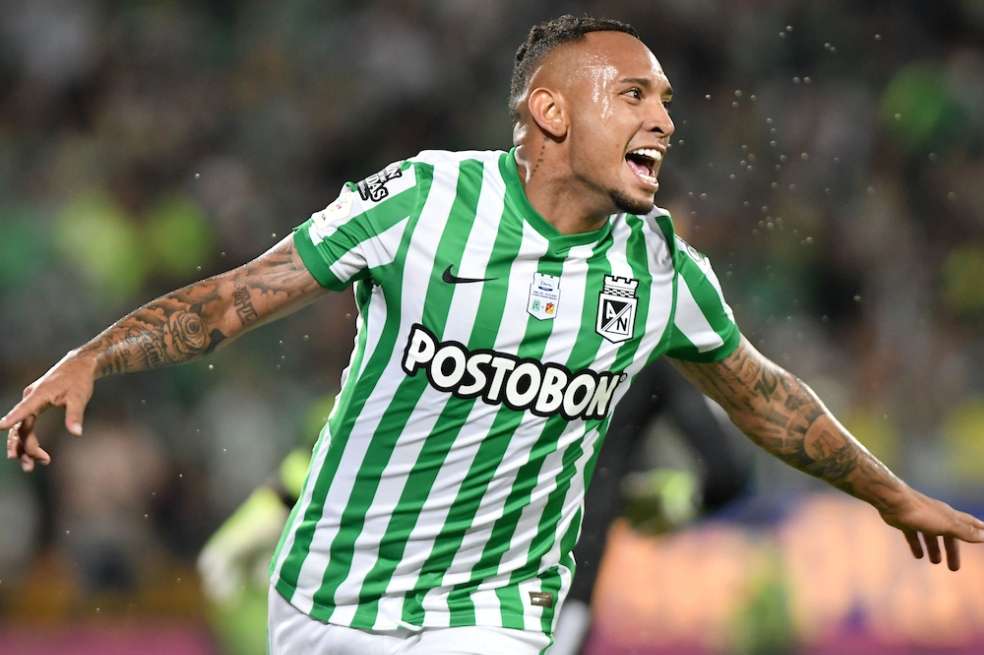 Jarlan Barrera marcó en segundo gol de Nacional en la victoria sobre Pereira, en la ida de la final de la Copa BetPlay.