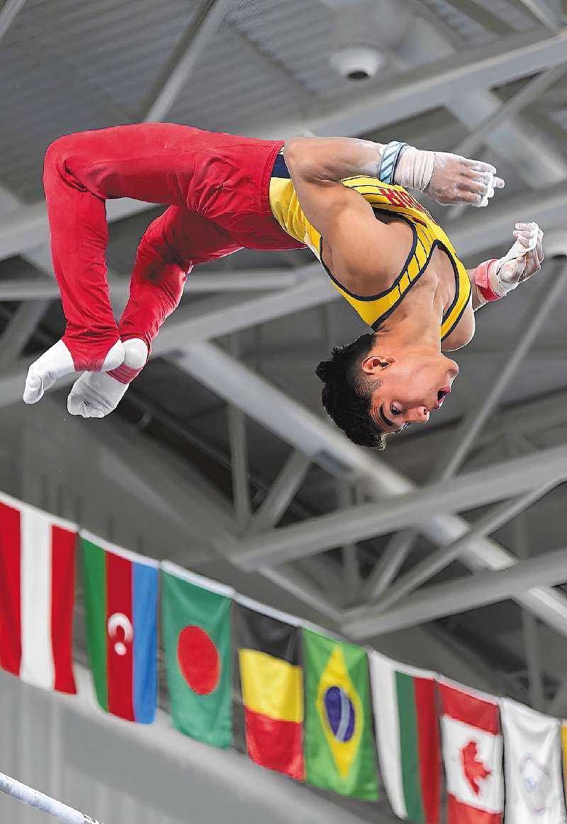 Angel Barajas, gimnasta colombiano