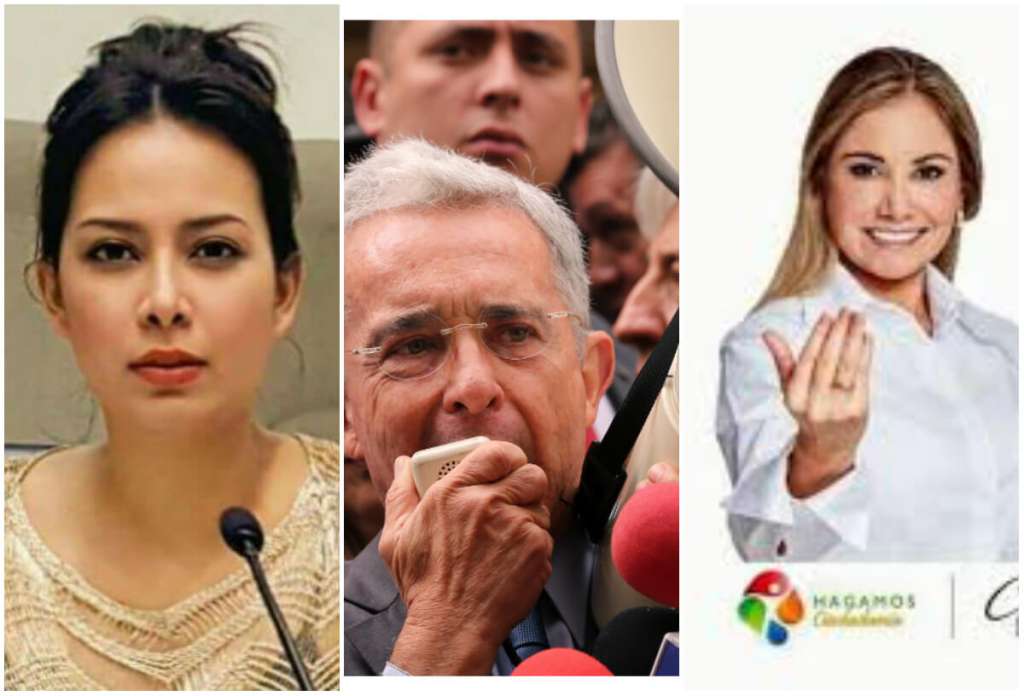 La diputada Ángela Hernández y la exdirigente liberal, Claudia Lucero López, invitaron al expresidente Uribe a un acto de campaña en Bucaramanga. / Archivo-El Espectador