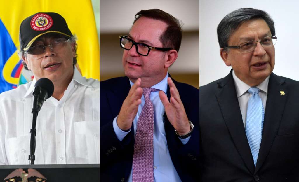 Gustavo Petro, Lidio García y Jorge Enrique Ibáñez