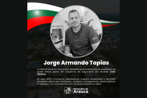 Asesinan a Jorge Tapias, jefe de protección del alcalde de Arauca