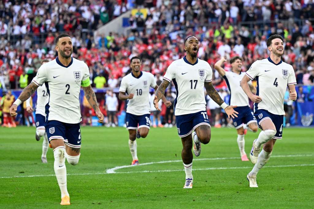 Inglaterra entró a las semifinales de la Eurocopa tras eliminar a Suiza en la tanda de penaltis.