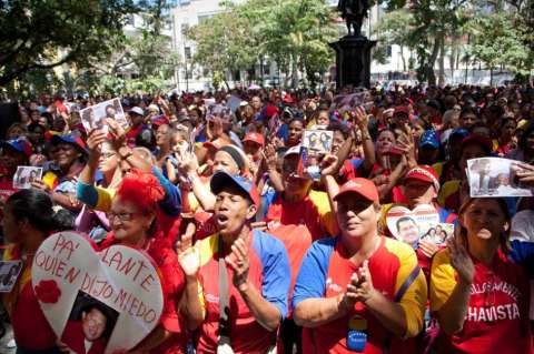 Marcha de este lunes en Caracas es de seguidores de Hugo Chávez