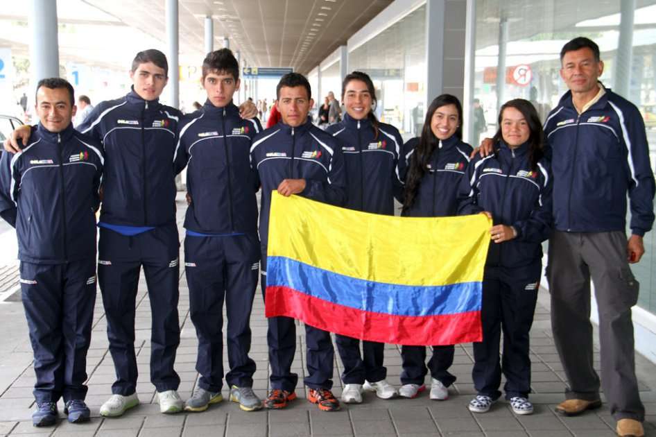 Selección Colombia juvenil de pista que competirá en el Campeonato Mundial en Nueva Zelanda. / Cortesía Fedeciclismo