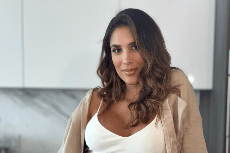 Foto: Daniela Ospina en su primer embarazo, así se veía a sus 20 años