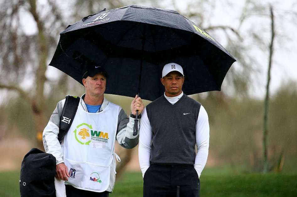 Tiger Woods en la segunda ronda del Phoenix Open. Foto: AFP