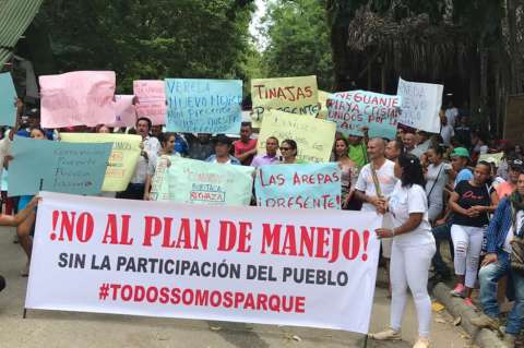 Bloquean entrada al parque Tayrona en protesta por Plan de Manejo
