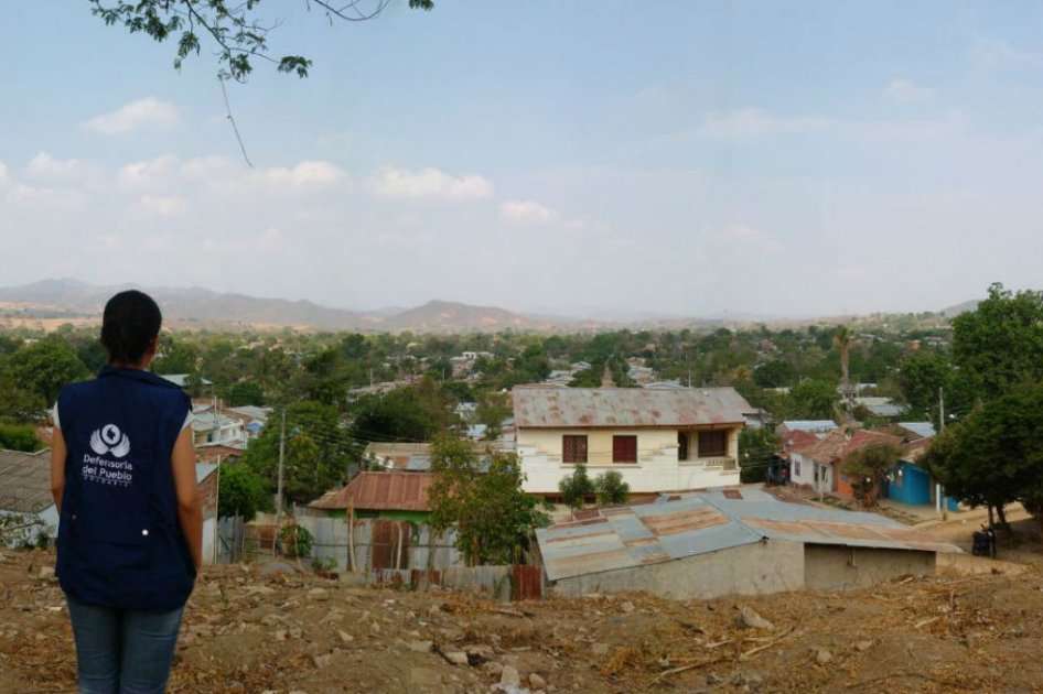 Panorama de El Carmen de Bolívar este viernes. / Defensoría del Pueblo