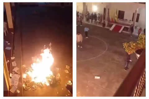 Se tomaron un punto puesto de votación y la Alcaldía del municipio de Almaguer, en el sur del Cauca.