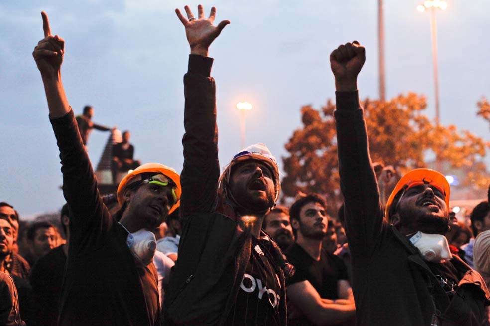 Las manifestaciones en Ankara cumplen siete días. / AFP