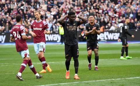 El City lo celebra: Arsenal empató con West Ham