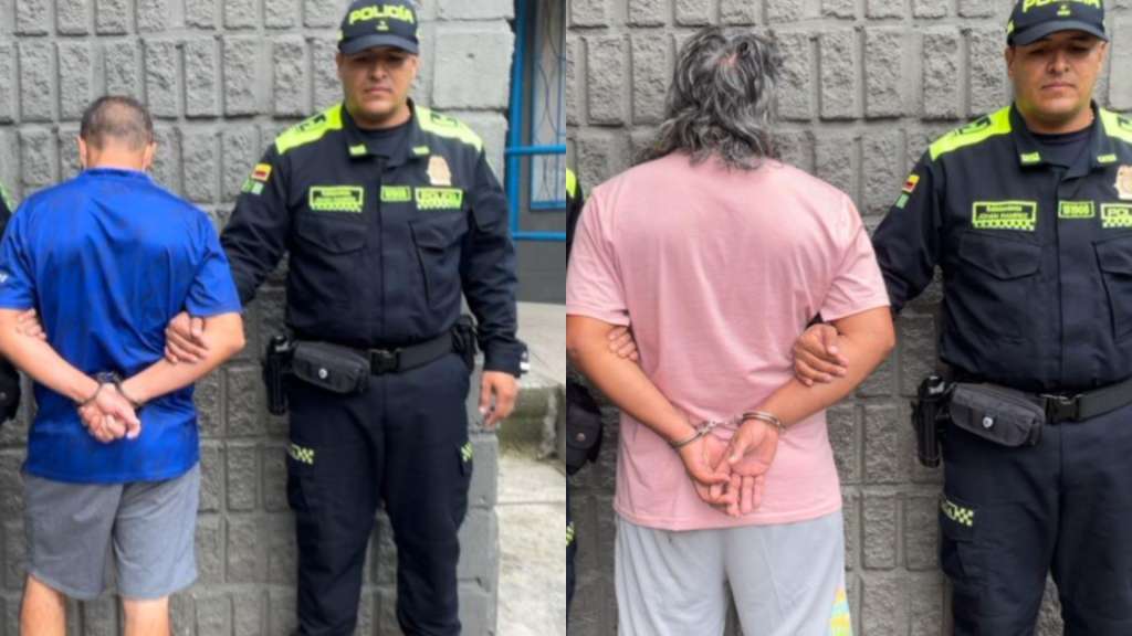 Los capturados fueron dejados a disposición de la Fiscalía en Medellín para ser procesados.