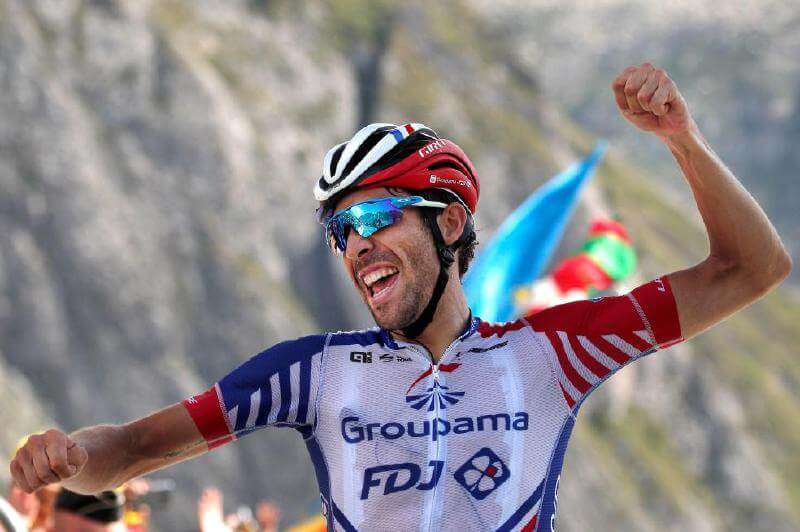 Thibaut Pinot ganó el sábado en el Tourmalet y es uno de los grandes favoritos para llegas vestido de amarillo a París, el domingo. / AFP