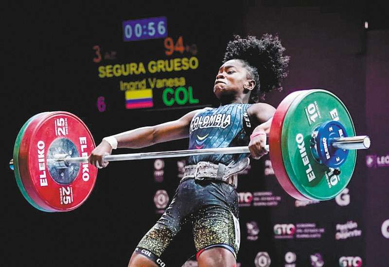 Íngrid Segura ganó tres oros en el pasado Mundial de Levantamiento de Pesas. / IWF