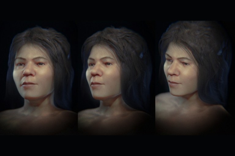 Reconstrucción facial revela cómo pudo haber sido una mujer de la edad de piedra